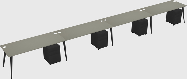Modern rectangular office desk