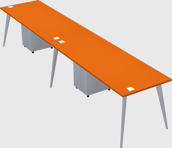 Bureau rectangulaire moderne