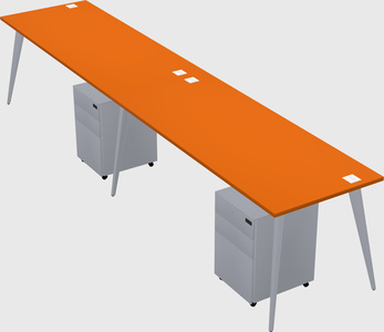 Bureau rectangulaire moderne