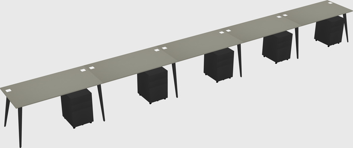 Modern rectangular office desk