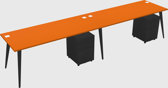 Bureau rectangulaire moderne