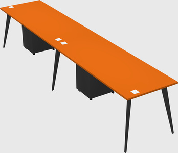 Bureau rectangulaire moderne