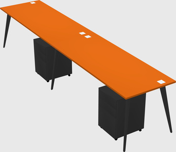 Bureau rectangulaire moderne