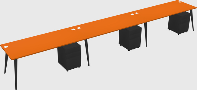 Modern rectangular office desk