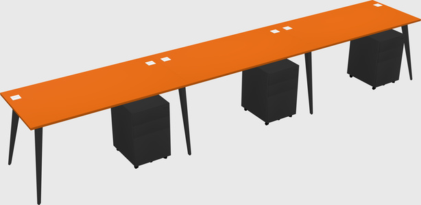 Modern rectangular office desk