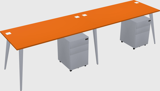 Bureau rectangulaire moderne