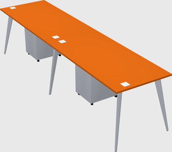 Bureau rectangulaire moderne