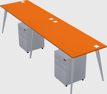 Bureau rectangulaire moderne
