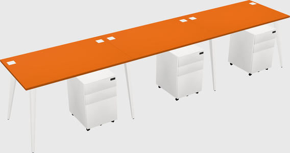 Modern rectangular office desk