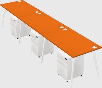 Modern rectangular office desk