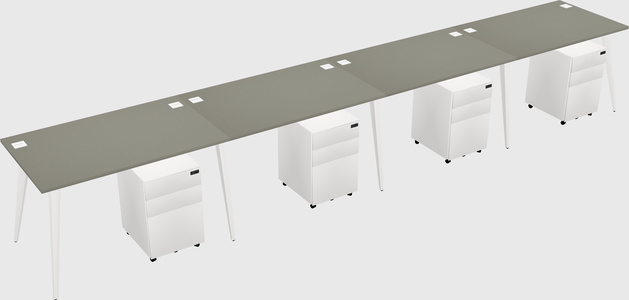 Modern rectangular office desk