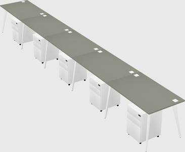 Bureau rectangulaire moderne
