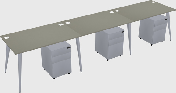 Bureau rectangulaire moderne