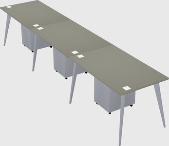 Bureau rectangulaire moderne