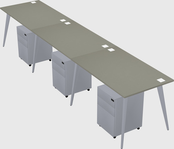 Bureau rectangulaire moderne