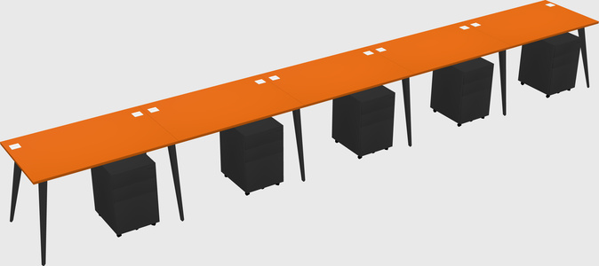 Modern rectangular office desk
