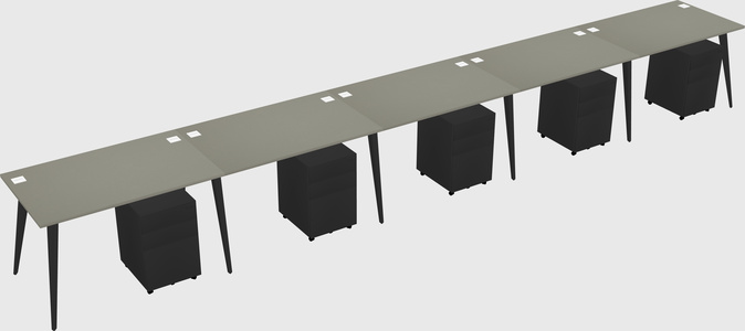 Modern rectangular office desk