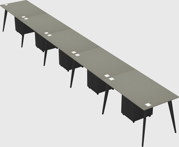 Modern rectangular office desk