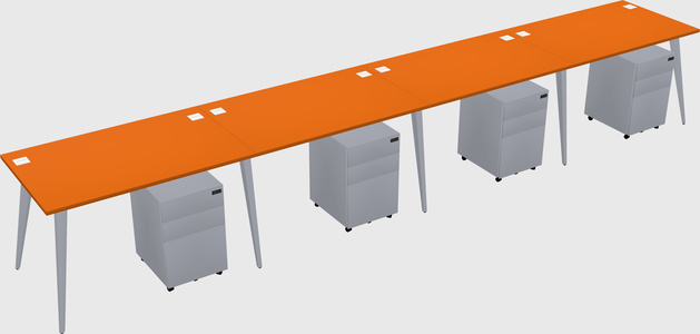 Bureau rectangulaire moderne