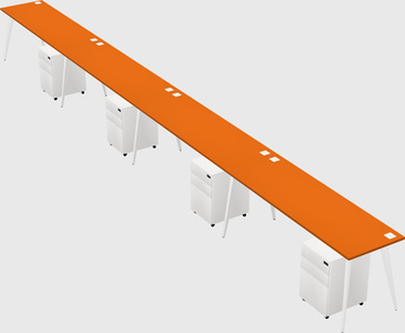 Modern rectangular office desk
