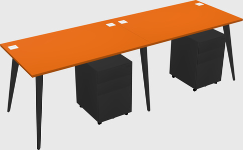 Bureau rectangulaire moderne