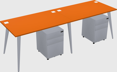 Bureau rectangulaire moderne