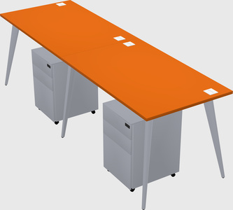 Bureau rectangulaire moderne