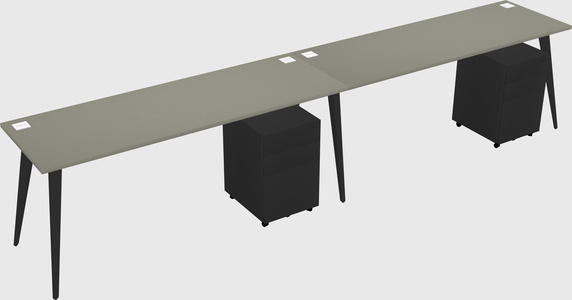 Bureau rectangulaire moderne