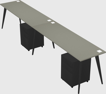 Bureau rectangulaire moderne