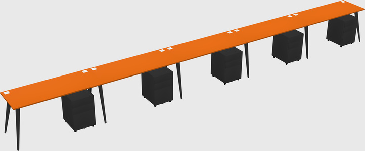 Modern rectangular office desk
