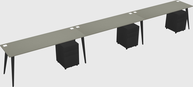 Bureau rectangulaire moderne