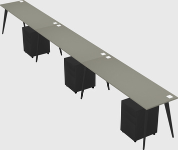 Bureau rectangulaire moderne