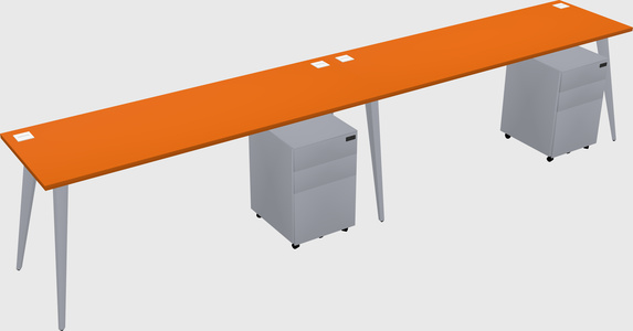 Modern rectangular office desk