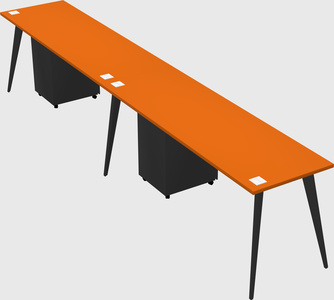 Bureau rectangulaire moderne