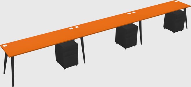 Modern rectangular office desk