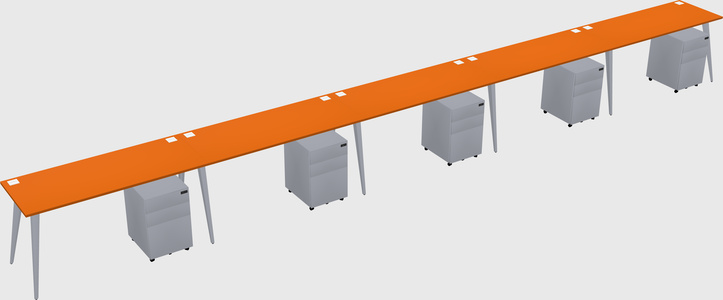 Modern rectangular office desk