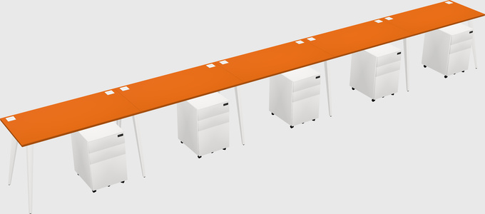 Bureau rectangulaire moderne
