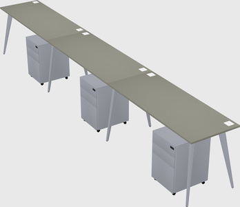 Bureau rectangulaire moderne