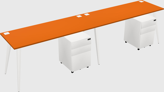 Modern rectangular office desk