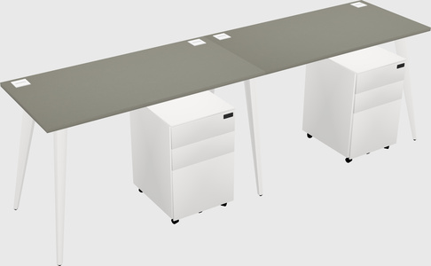 Bureau rectangulaire moderne