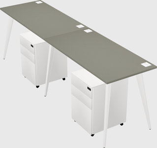 Bureau rectangulaire moderne