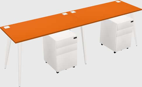 Bureau rectangulaire moderne