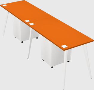 Bureau rectangulaire moderne
