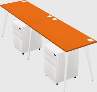 Bureau rectangulaire moderne