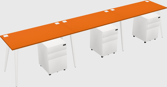 Bureau rectangulaire moderne