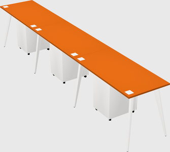 Bureau rectangulaire moderne