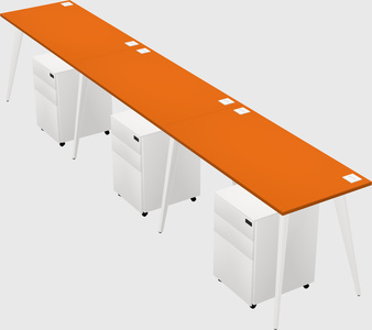 Bureau rectangulaire moderne