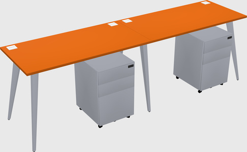 Modern rectangular office desk
