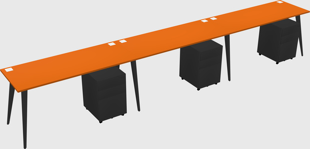 Bureau rectangulaire moderne