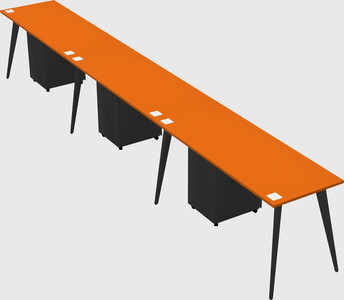 Bureau rectangulaire moderne